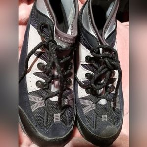 Lands End Mens 9D Trekker Hiking Trail Boots 394050 black